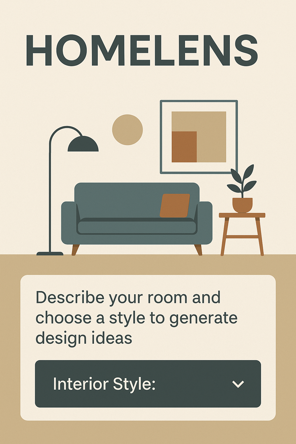 HomeLens - Interior Design and virtual staging by AI